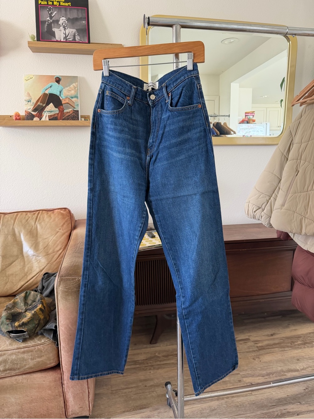 Reformation | Elan Ultra High Rise Straight Leg Jean